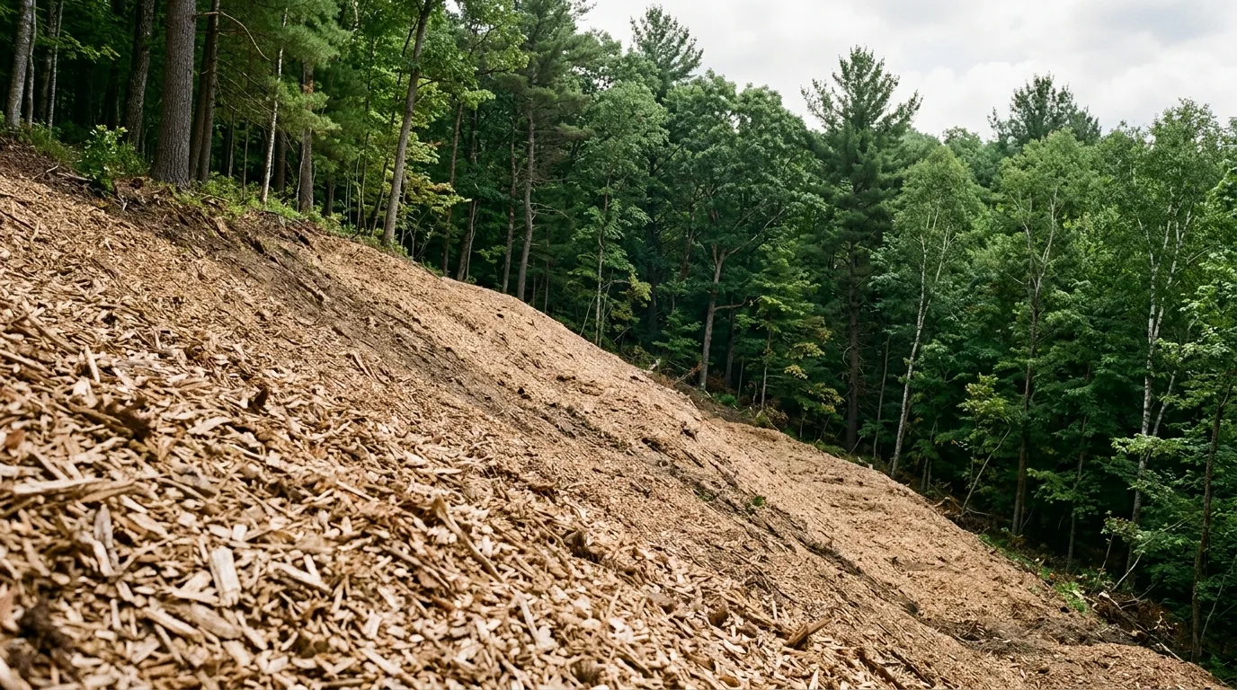 The finished result of professional forestry mulching: the completed work looking clean, correct — Springfield, IL