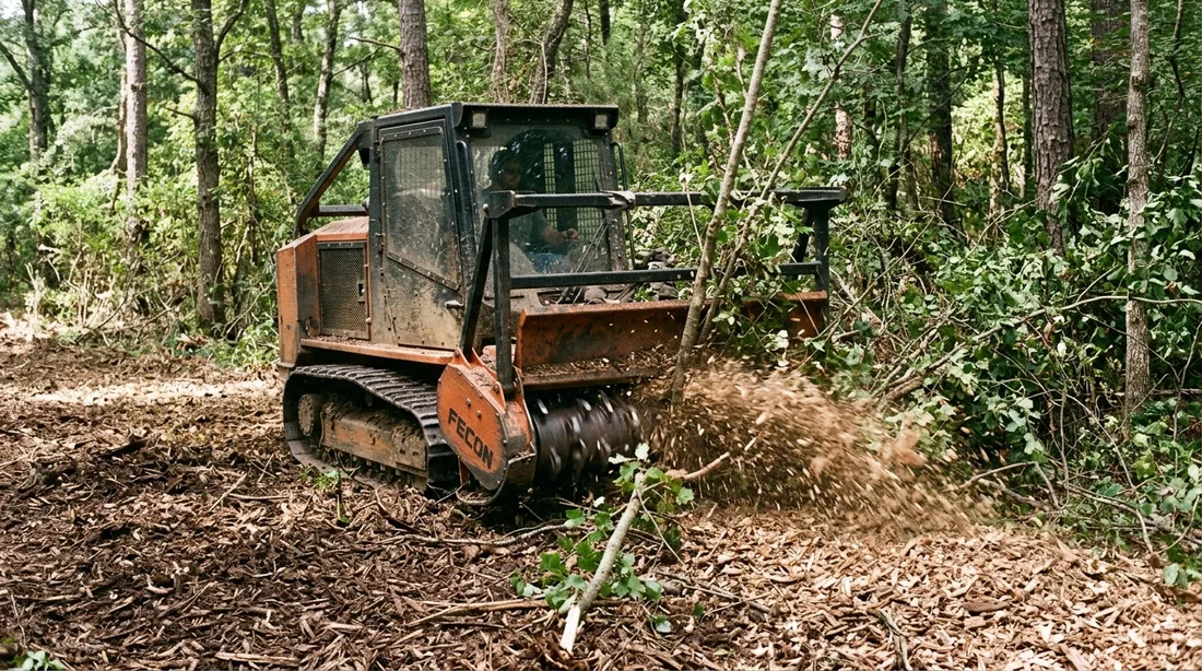 Stems from grass height up to roughly eight inches in diameter go down in one pass, with the chips — Springfield, IL